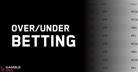 over under betting tips - over under predictions today.